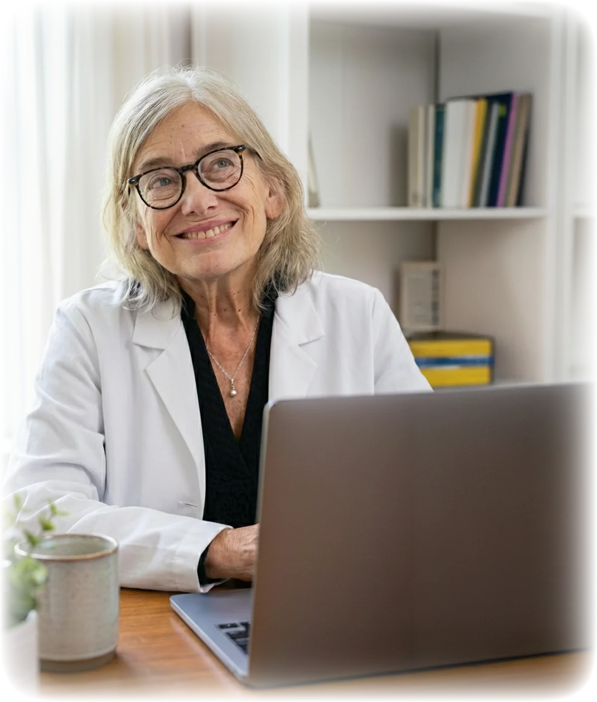 Dr. Lefke Karaviti during a pediatric endocrinology consultation